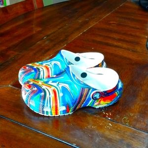 Rainbow Crocs